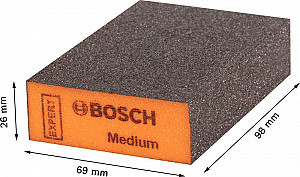 Brusni blok EXPERT S471 Standard, 26 x 69 x 97 mm, srednja, 20 kosov