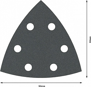 Brusni list PRO F355, 93 mm, G180, 5 kosov