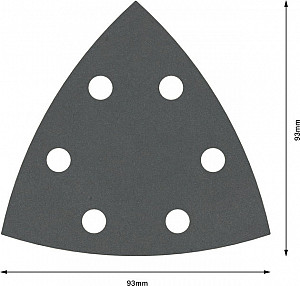 Brusni list PRO F355, 93 mm, G400, 5 kosov