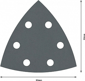 Brusni list PRO F355, 93 mm, G600, 5 kosov
