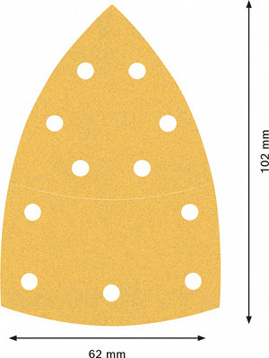 Brusni papir EXPERT C470, 102 x 62/93 mm, G 120, 50 kosov