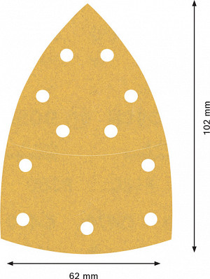 Brusni papir EXPERT C470, 102 x 62/93 mm, G 180, 50 kosov