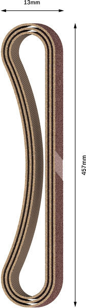 Brusni trak PRO X440, 13 x 457 mm, G60, 3 kosi