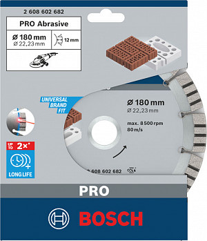 Diamantna plošča PRO Abrasive, 180 x 22,23 mm