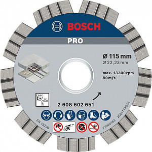 Diamantna plošča PRO Concrete, 115 x 22,23 mm