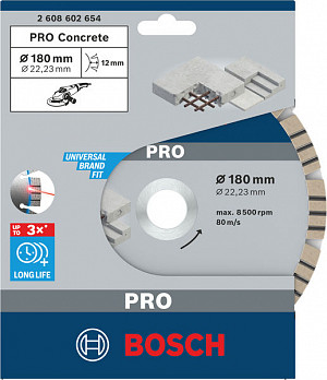Diamantna plošča PRO Concrete, 180 x 22,23 mm