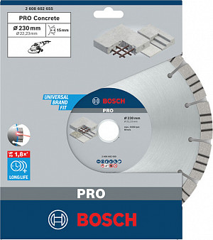 Diamantna plošča PRO Concrete, 230 x 22,23 mm