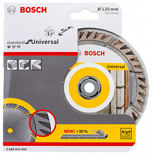Diamantna plošča PRO Multi Material, 125 x 22,23 mm