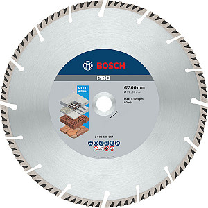 Diamantna plošča PRO Multi Material, 300 x 22,23 mm