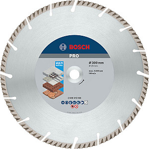Diamantna plošča PRO Multi Material, 300 x 20 mm