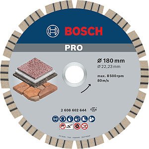 Diamantna plošča PRO Stone, 180 x 22,23 mm