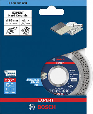 Diamantna rezalna plošča EXPERT HardCeramic, 85 x 22,23 x 1,6 x 7 mm