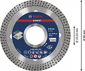 Diamantna rezalna plošča EXPERT HardCeramic, 85 x 22,23 x 1,6 x 7 mm