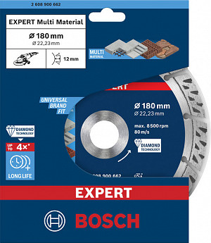 Diamantna rezalna plošča EXPERT MultiMaterial, 180 x 22,23 x 2,4 x 12 mm