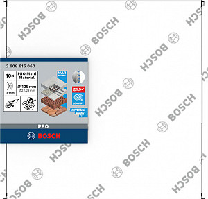 Diamantna rezalna plošča PRO Multi Material, 125 x 22,23 mm, 10 kosov