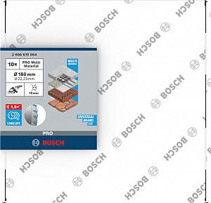 Diamantna rezalna plošča PRO Multi Material, 180 x 22,23 mm, 10 kosov