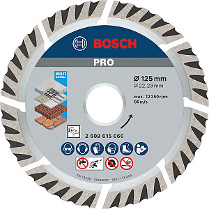 Diamantna rezalna plošča PRO Multi Material, 125 x 22,23 mm, 10 kosov