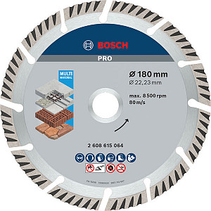 Diamantna rezalna plošča PRO Multi Material, 180 x 22,23 mm, 10 kosov