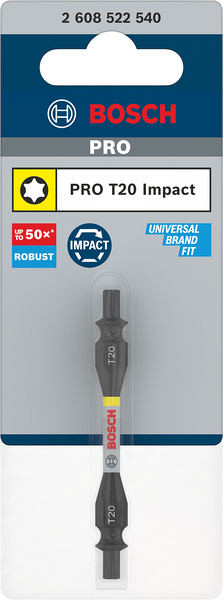 Dvostranski nastavek PRO Impact z indeksom Pick and Click, T20, 65 mm