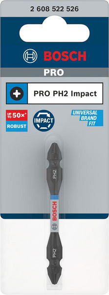 Dvostranski nastavek PRO Impact z indeksom Pick and Click, PH2, 65 mm