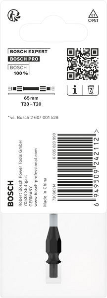 Dvostranski nastavek PRO Impact z indeksom Pick and Click, T20, 65 mm