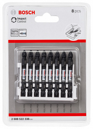 Dvostranski nastavki PRO Impact z indeksom Pick and Click, PZ2, 65 mm, 8 kosov