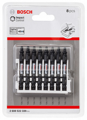 Dvostranski nastavki PRO Impact z indeksom Pick and Click, T20, 65 mm, 8 kosov