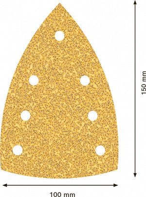 EXPERT C470 brusni papir s 7 luknjami za večnamenske brusilnike, 100 x 150 mm, G 40, 10 kosov