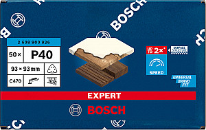 EXPERT C470 brusni papir za deltaste brusilnike, 93 mm, G 40, 50 kosov