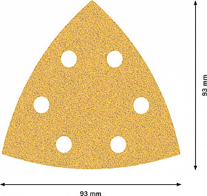EXPERT C470 brusni papir za deltaste brusilnike, 93 mm, G 60, 50 kosov