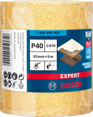 EXPERT C470 zvitek brusnega papirja za ročno brušenje, 93 mm, 5 m, G 40