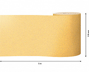 EXPERT C470 zvitek brusnega papirja za ročno brušenje, 115 mm, 5 m, G 80