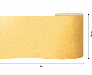 EXPERT C470 zvitek brusnega papirja za ročno brušenje, 115 mm, 5 m, G 120