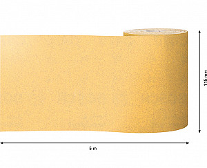 EXPERT C470 zvitek brusnega papirja za ročno brušenje, 115 mm, 5 m, G 180
