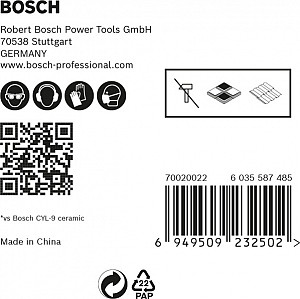 EXPERT HEX-9 HardCeramic komplet svedrov za strešnike, 5 mm, 5 kosov