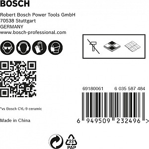 EXPERT HEX-9 HardCeramic komplet svedrov, 4/5/6/8/10 mm, 5 kosov