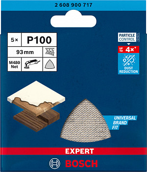 EXPERT M480 brusna mreža za deltaste brusilnike, 93 mm, G 100, 5 kosov