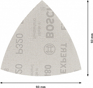 EXPERT M480 brusna mreža za deltaste brusilnike, 93 mm, G 320, 5 kosov