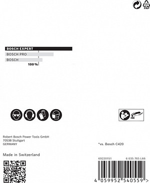 EXPERT M480 brusna mreža za deltaste brusilnike, 93 mm, G 100, 5 kosov