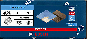 EXPERT M480 brusna mreža za ekscentrične brusilnike, 125 mm, G 80, 50 kosov
