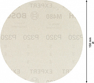 EXPERT M480 brusna mreža za ekscentrične brusilnike, 150 mm, G 320, 50 kosov