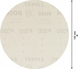 EXPERT M480 brusna mreža za ekscentrične brusilnike, 125 mm, G 320, 5 kosov