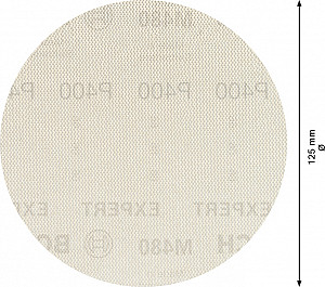 EXPERT M480 brusna mreža za ekscentrične brusilnike, 125 mm, G 400, 5 kosov