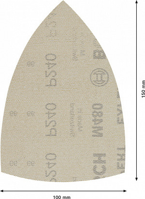 EXPERT M480 brusna mreža za večnamenske brusilnike, 100 x 150 mm, G 240, 10 kosov