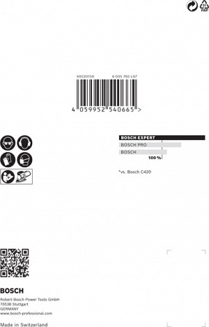 EXPERT M480 brusna mreža za večnamenske brusilnike, 100 x 150 mm, G 150, 10 kosov