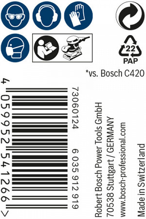 EXPERT M480 brusna mreža, zvitek 115 mm, 5 m, G 150
