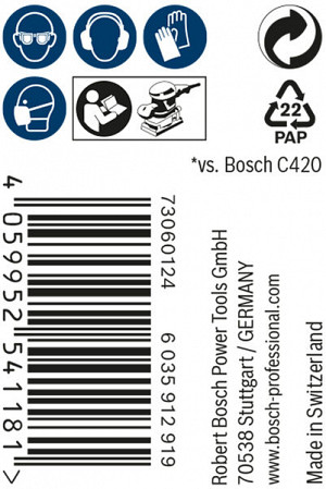EXPERT M480 brusna mreža, zvitek 93 mm, 5 m, G 180