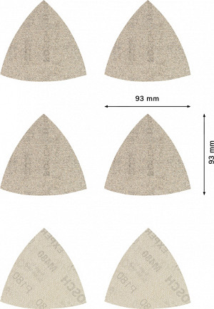 EXPERT M480 komplet brusne mreže, 93 x 93 mm, 6 kosov