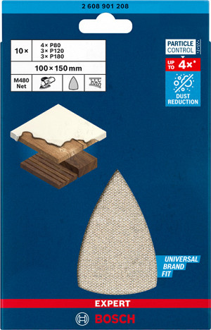 EXPERT M480 komplet brusnih mrež, 100 x 150 mm, 10 kosov