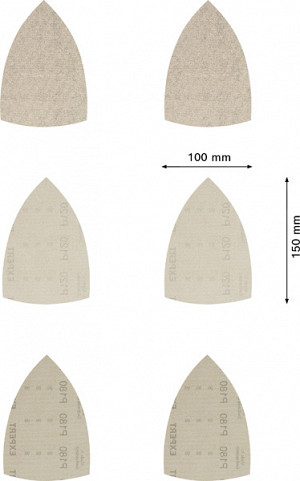 EXPERT M480 komplet brusnih mrež, 100 x 150 mm, 10 kosov
